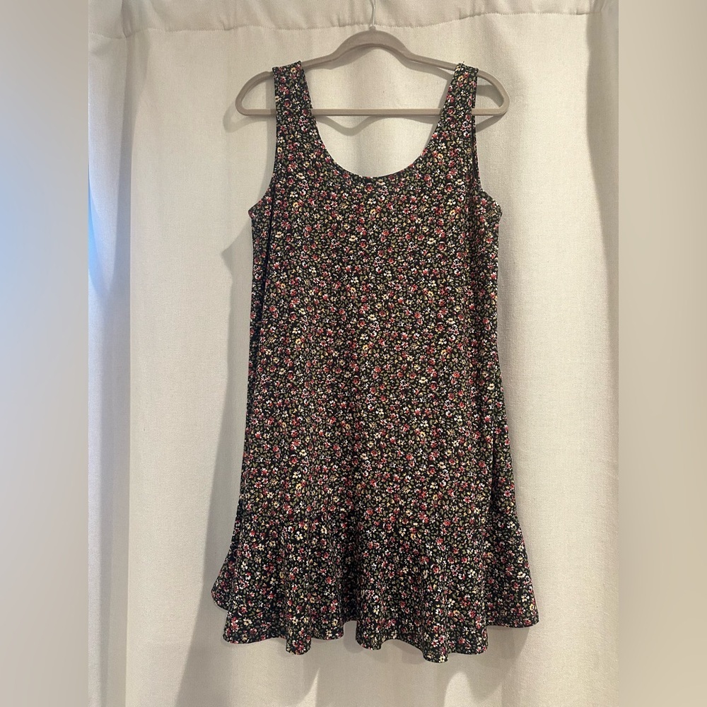 Mango basics Floral Sleeveless Dress